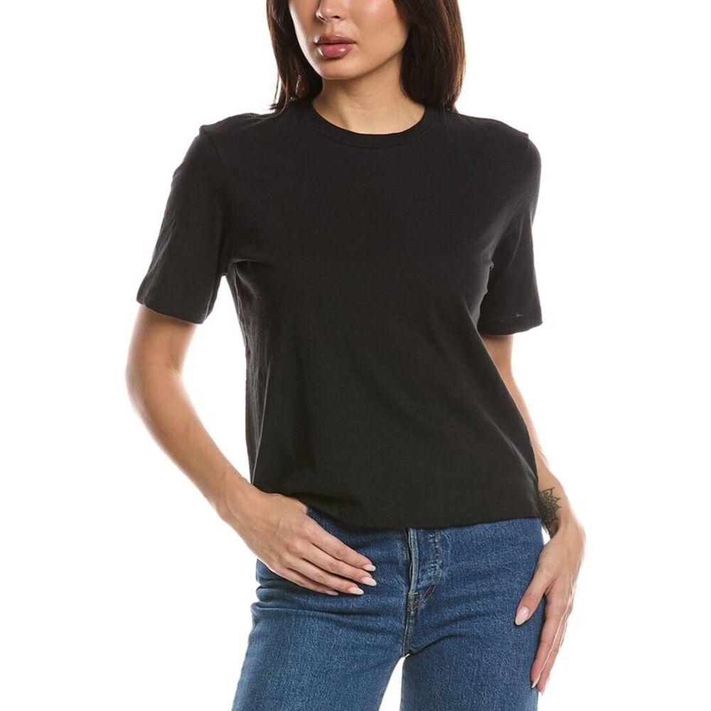 Theory Womens  Crop T-Shirt, Black